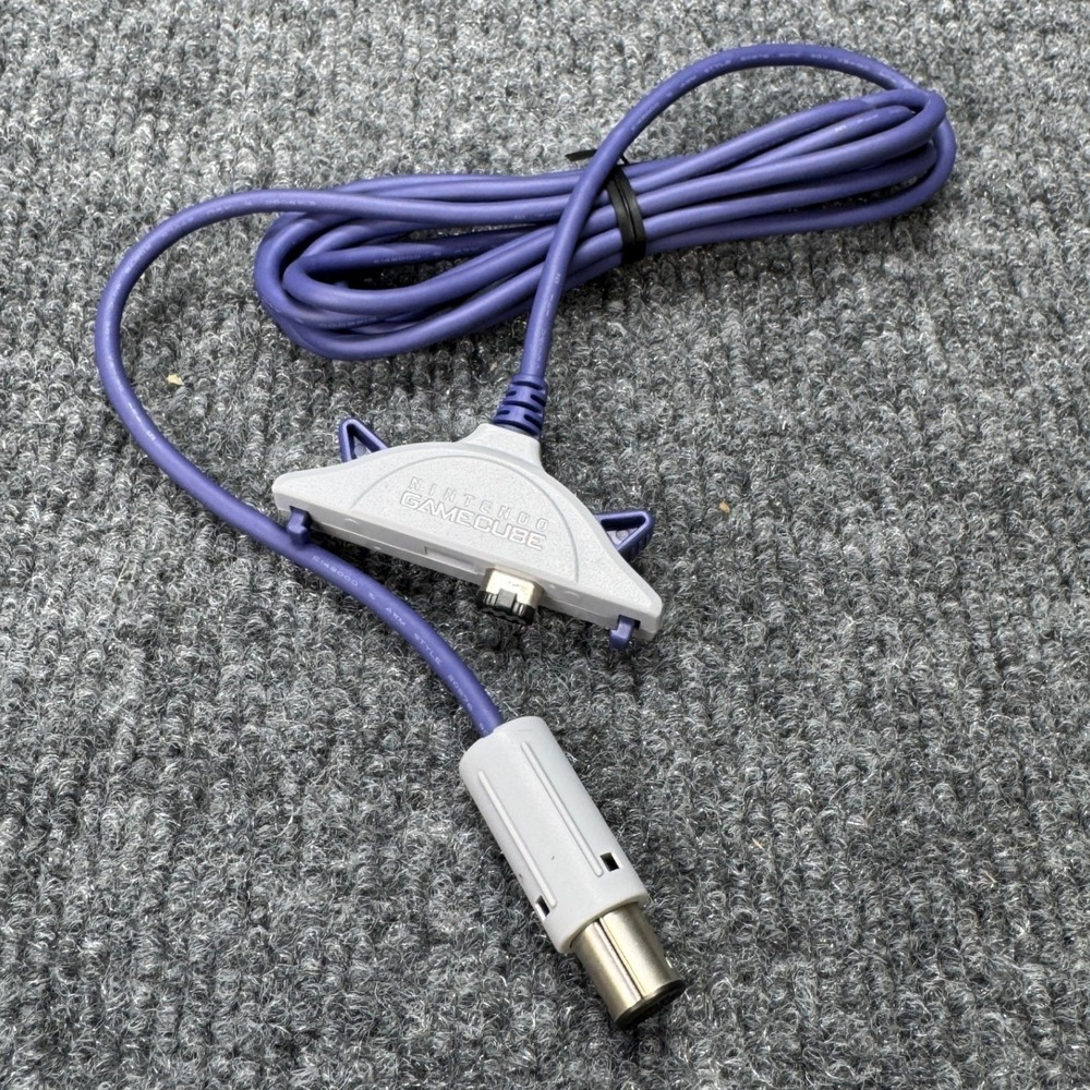 Nintendo GameCube GBA Link Cable Purple Game Boy Advance Accessory DOL-011 Retro